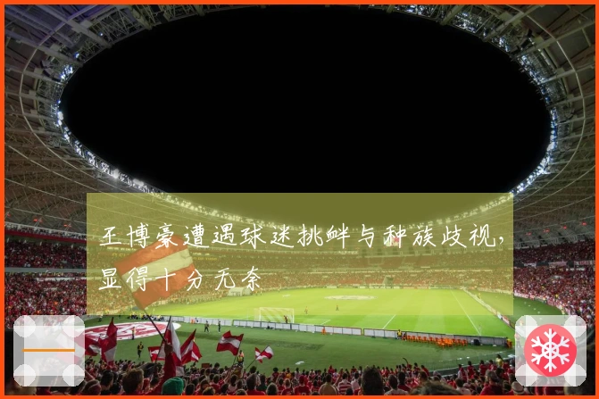 王博豪遭遇球迷挑衅与种族歧视，显得十分无奈